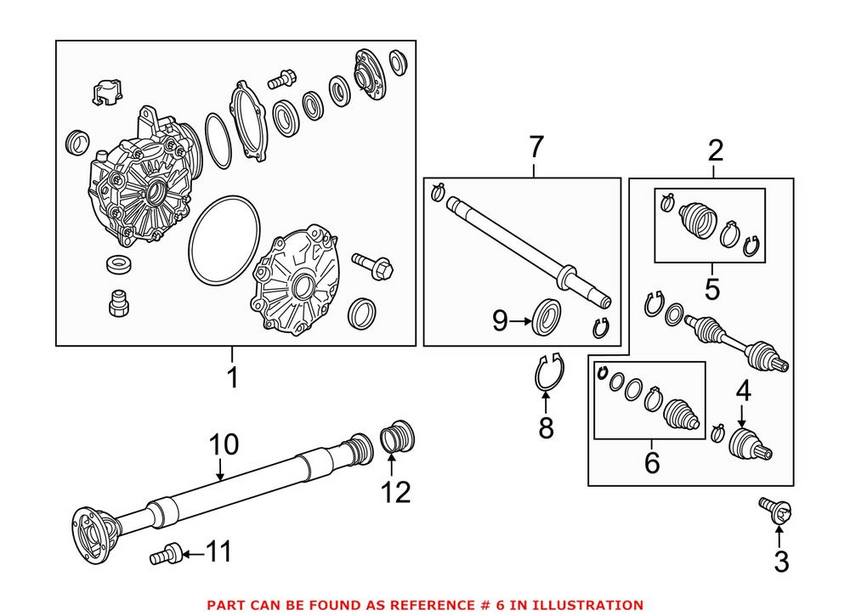 Mercedes CV Joint Boot Kit - Front Inner 0003571300